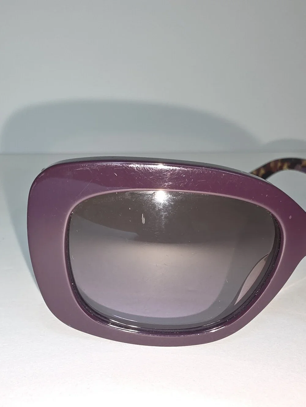 Prada Sunglasses Baroque Swirl Round Purple Marble